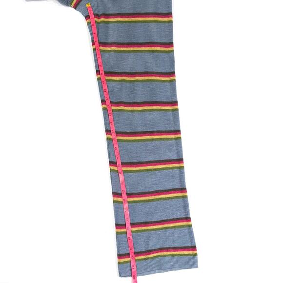Free People FP Beach Mariner Stripe Sweater Knit Pants Size Small - Picture 12 of 13